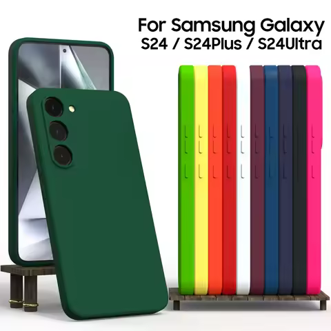 For Samsung Galaxy S24 S23 S22 S20 Ultra Plus A73 A55 A54 A35 A34 A13 A12 Silicone Case Shockproof Soft-Touch Back Cover Funda
