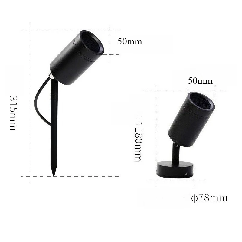 Hot Selling IP65 Outdoor Lighting Garden Landscape Spotlights Led Lawn Lights 12W 20W Waterproof Garden Lights AC110V220V12V
