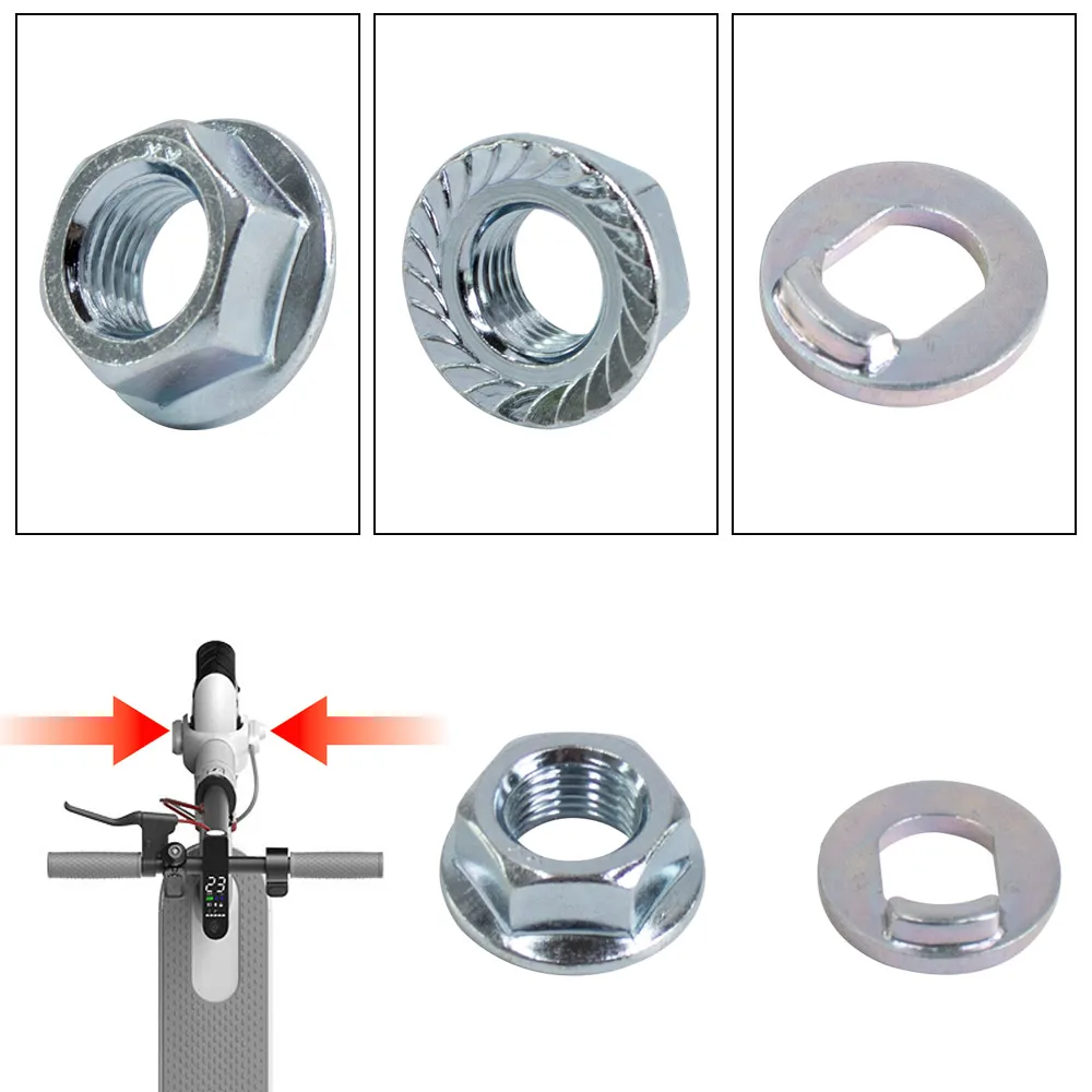 Durables Front Motor Wheel Steel Alloy Nuts For Xiaomi M365 PRO Electric Scooter Skateboard Replacement Spare Accessories Part