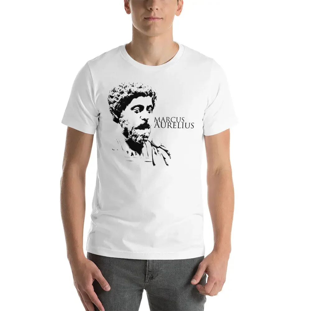 MARCUS AURELIUS Stoic Stoicism Graphic Tee Short-Sleeve Unisex T-Shirt