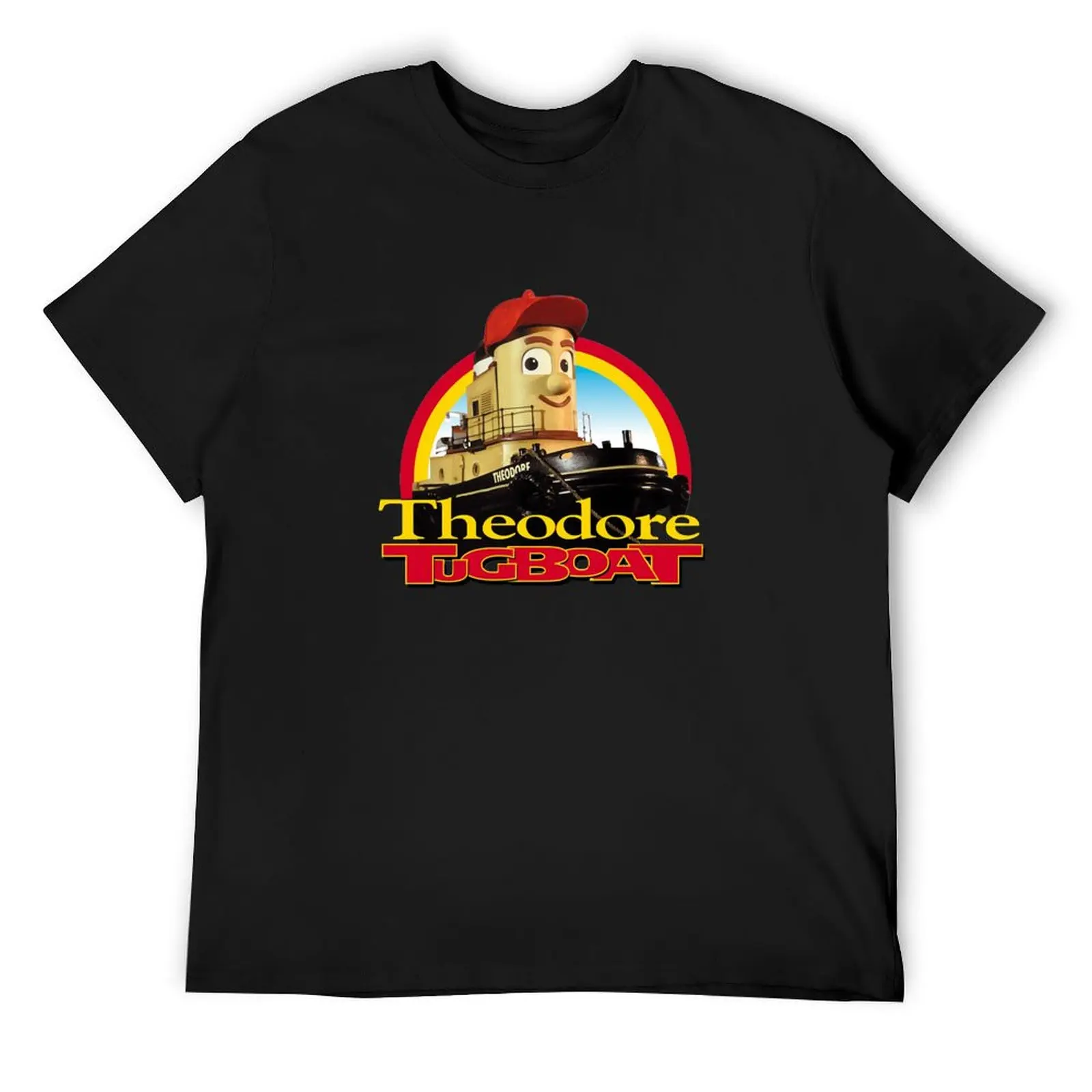 Theodore Tugboat T-Shirt korean fashion Aesthetic clothing boys animal print cotton graphic tees shirts graphic tee men