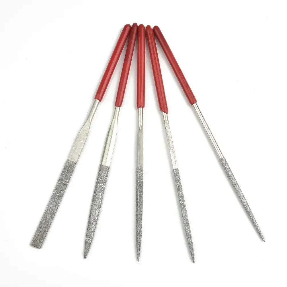 Ceramic Glass Stone Needle Files 5pcs Set Wood Carving Craft Jeweler Diamond Gadget Pack Useful Parts Suitable