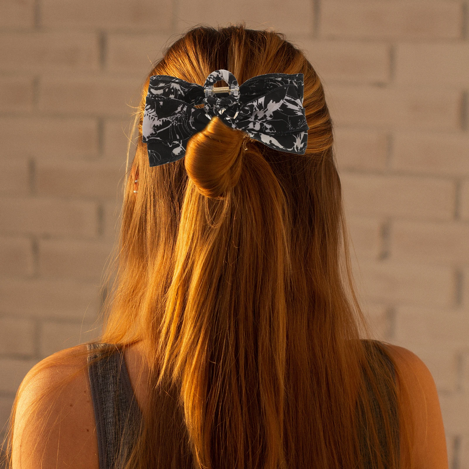 

Bow Hair Clips for Women Girls Claw Hairpins Black Zinc Alloy Thick Curly Hair Bows Barrettes Bride Accessories Teen Styling