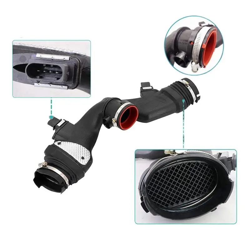 L49A A6420908237 Car Engine Air Duct with Air Mass Sensor for Mercedes Benz E320 W211 W164 W251 OM642 6420908237