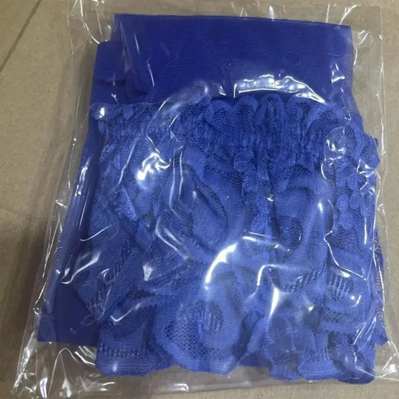 

P88A Silky Thigh High Stockings Women Colorful Lace Top Over Knee Socks Sheer Hosiery