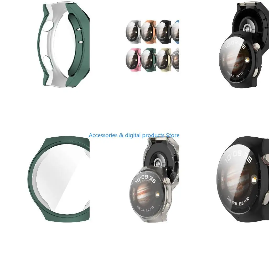 77JD Watch Protector Cover Case for Watch 4 Protector Bumper Frame Cover
