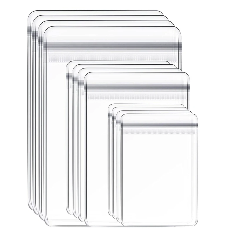 

120 Pieces Jewelry Bag Self Seal Plastic Zipper Bag Clear PVC Rings Earrings Packing Storage Pouch Transparent Lock Bags