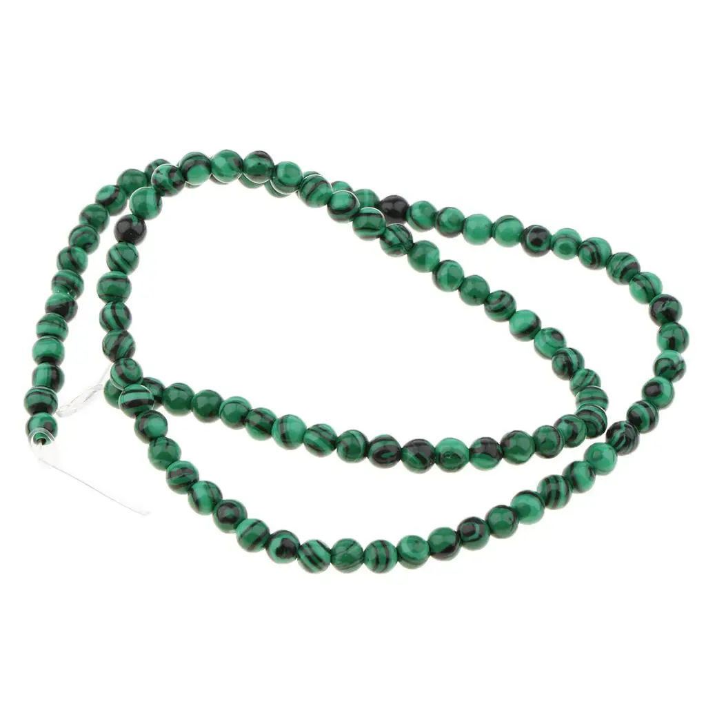 1 Strand Natural Green Malachite Round S Loose Beads 4-10mm