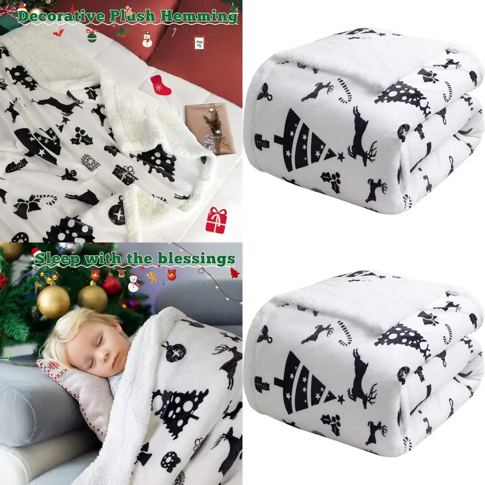 

Twin Size Sherpa Fleece Blanket - Plush, Warm, Cozy, Fluffy Microfiber Throw for Couch or Bed, Reversible Velvet Luxury