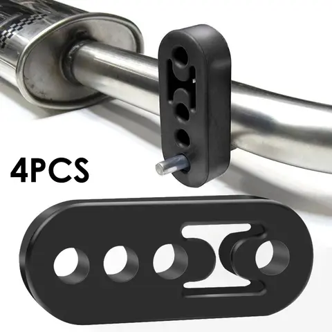 2/4 Exhaust Pipe Hanger Rubber Exhaust Bracket Shock Absorbing Protection Automotive System Universal Exhaust Muffler Bracket
