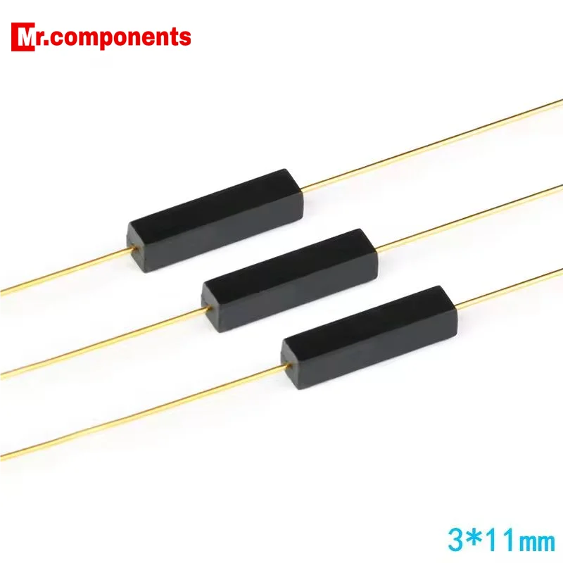 2Pcs/1pc Plastic Reed Switch 3*11mm Magnetic Reed Switchs Sensor Normally Open DIY Kit Electronic NO New