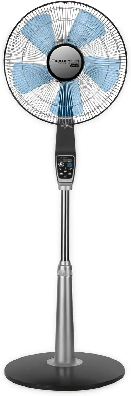 

Pedestal Fan, Turbo Silence Standing Floor Fan with Remote, 53 Inches, Ultra Quiet Fan for Bedroom, Oscillating, Portable