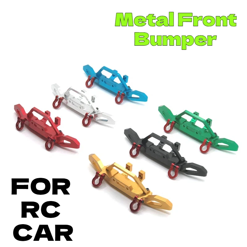 

Металлический передний бампер WLtoys, масштаб 1/10, детали для модернизации и модификации, для радиоуправляемых внедорожников 104001 104002, запасные части и аксессуары