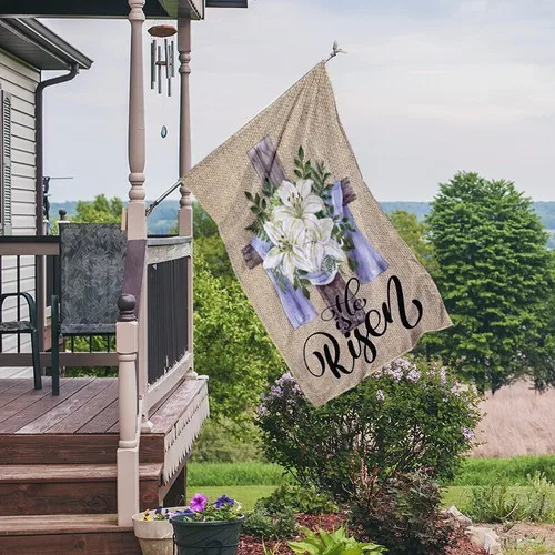 Happy Easter Flag, He Is Risen Flag, Christian Flag, Jesus Religious Flag HHZ UUV HHM WZZ yyi