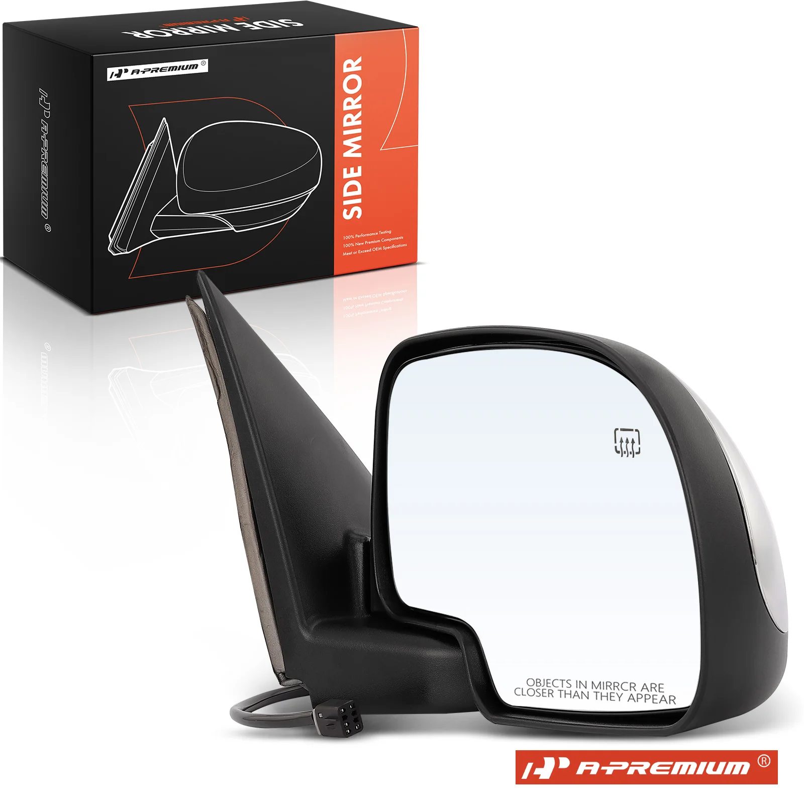 A-Premium Passenger Side Power Door Mirror for Chevrolet Silverado 1500 1999-2002 GMC Sierra 1500 1999-2000 Manual Folding