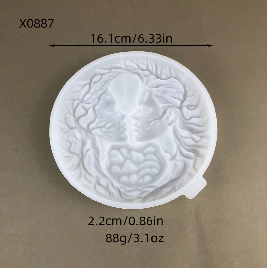 Best-Selling Mould Tree of Life Wall Hanging for Women Decorative Cement and Plaster Mold Home Ornament DIY Silicone Molds X0887