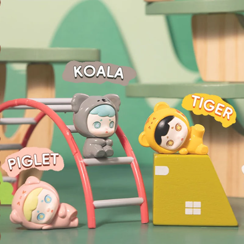 Toycity Laura "ما هو في حديقة الحيوان" سلسلة صندوق أعمى صغير دمية عمل الشكل مغناطيس الثلاجة الديكور اللعب صندوق غامض الهدايا #3