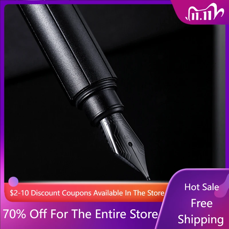 

BANJU No.5 Черное покрытие, ограниченная серия, универсальный наконечник перьевой ручки BAMJU, ручка всех серий EF F M 0,38 0,5 0,7, наконечник для письма, гладкий