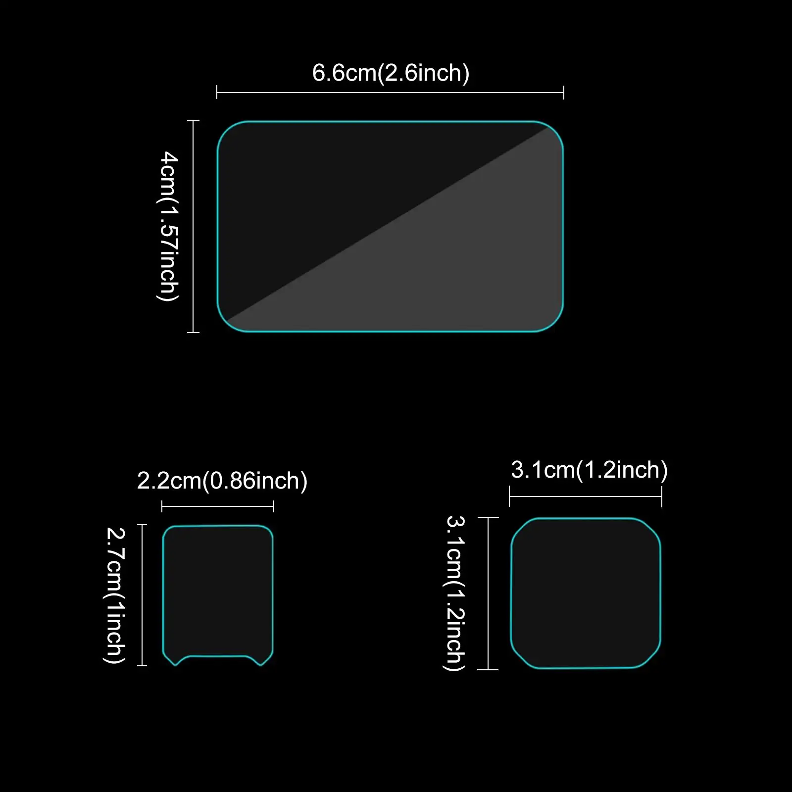 PULUZ Tempered Glass Film For Insta360 Ace pro 2 Rear & Front Screen And Lens Protection