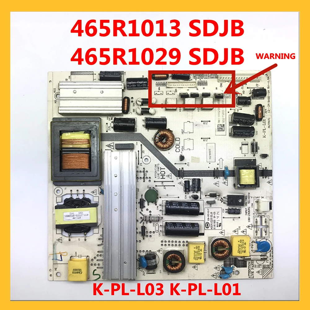 465R1013 SDJB 465R1029 SDJB Original Power Card Badge Power Supply Board for TV K-PL-L03 K-PL-L01 Power Board