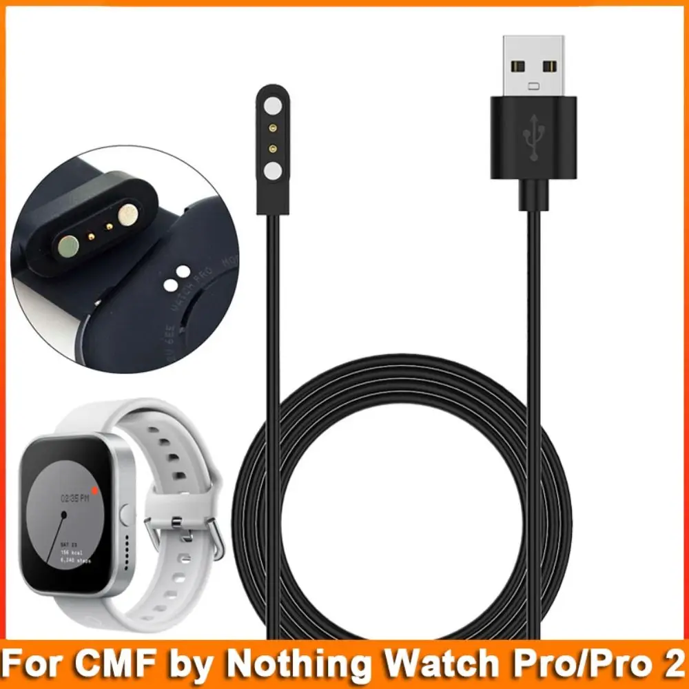 1M USB Charging Cable Charger Cord Smart Dock Charger Adapter Watch Accessories for CMF by Nothing Watch Pro/Pro 2