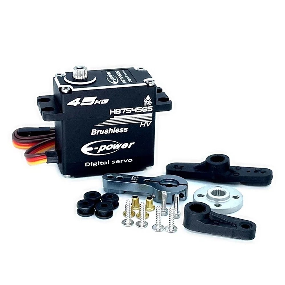 E-Power 45kg HB7545GS 6-8.4 V Waterproof Brushless Digital Servo For RC 1/10 1/8 Car