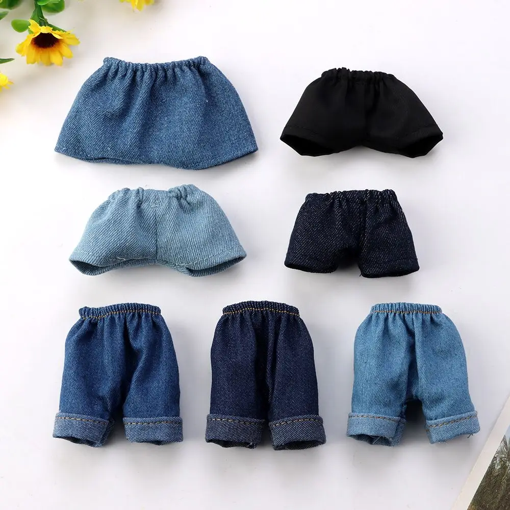 Fashion Sweater For 10~20cm Doll Jeans Shorts Outfits Doll Clothes For 1/6 BJD Dolls Winter Coats Top Kids Toy Doll Accessories