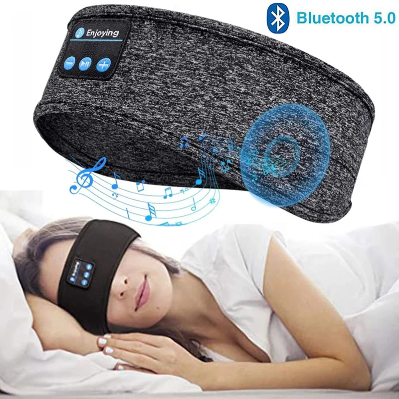 Fone Wireless Bluetooth Earphones Sleeping Band Music Headphone Soft Elastic Comfortable Eye Mask Sleep Headset for Side Sleeper