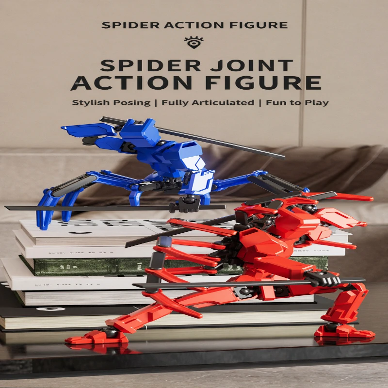 

2026 New 13 Jointed Spider Hero Action Figure Creative Modular Building Blocks Multi Jointed Doll Toy Kids Gift Collectible