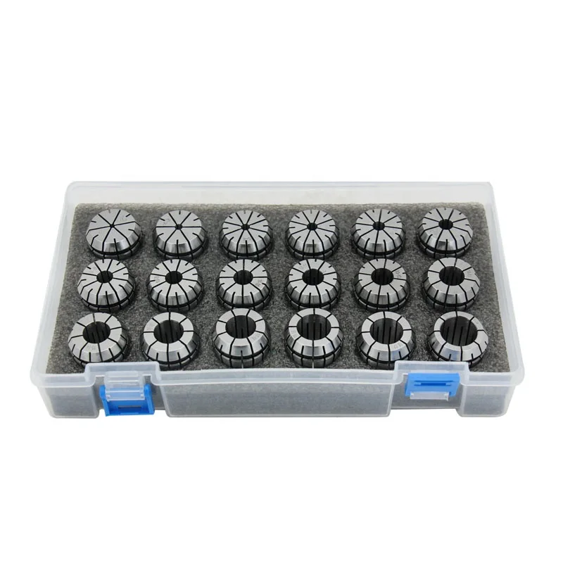 High Precision ER32 18pcs ER Collet Set CNC Tool Handle Clamp Spring Elastic Clamp 0.008mm ER32 Collet