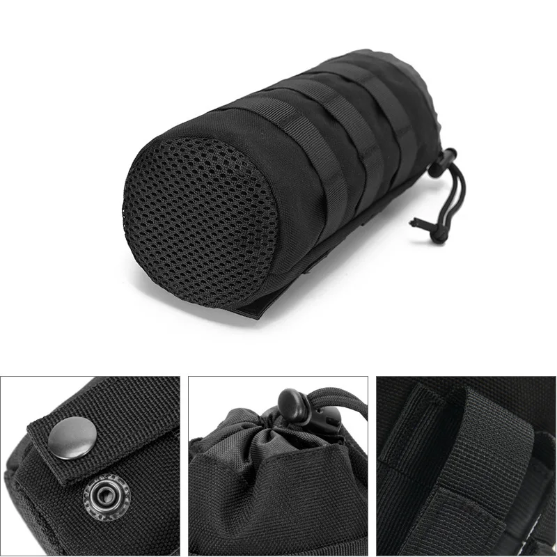 Outdoor Tactical lightweight Water Bottle Bag Pouch Molle Holder Camouflage Travel Camping Cycling Fishing Water Bottle Cover