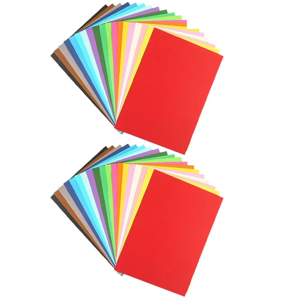 200 pcs DIY Craft Halloween Christmas New Year Color Craft Paper Art Paper For Kids Color Paper Sheet Color Paper Sheets Colored