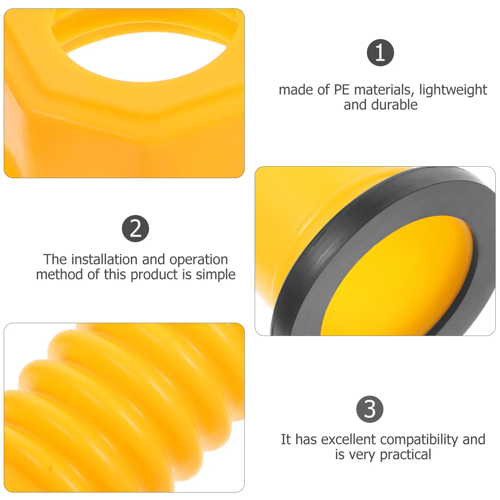 

1Set Gas Can Nozzle Replacement Spout Kit Heavy Duty Fast Flow Design Compatible with Gas Water Cans Outdoor Refueling Tool