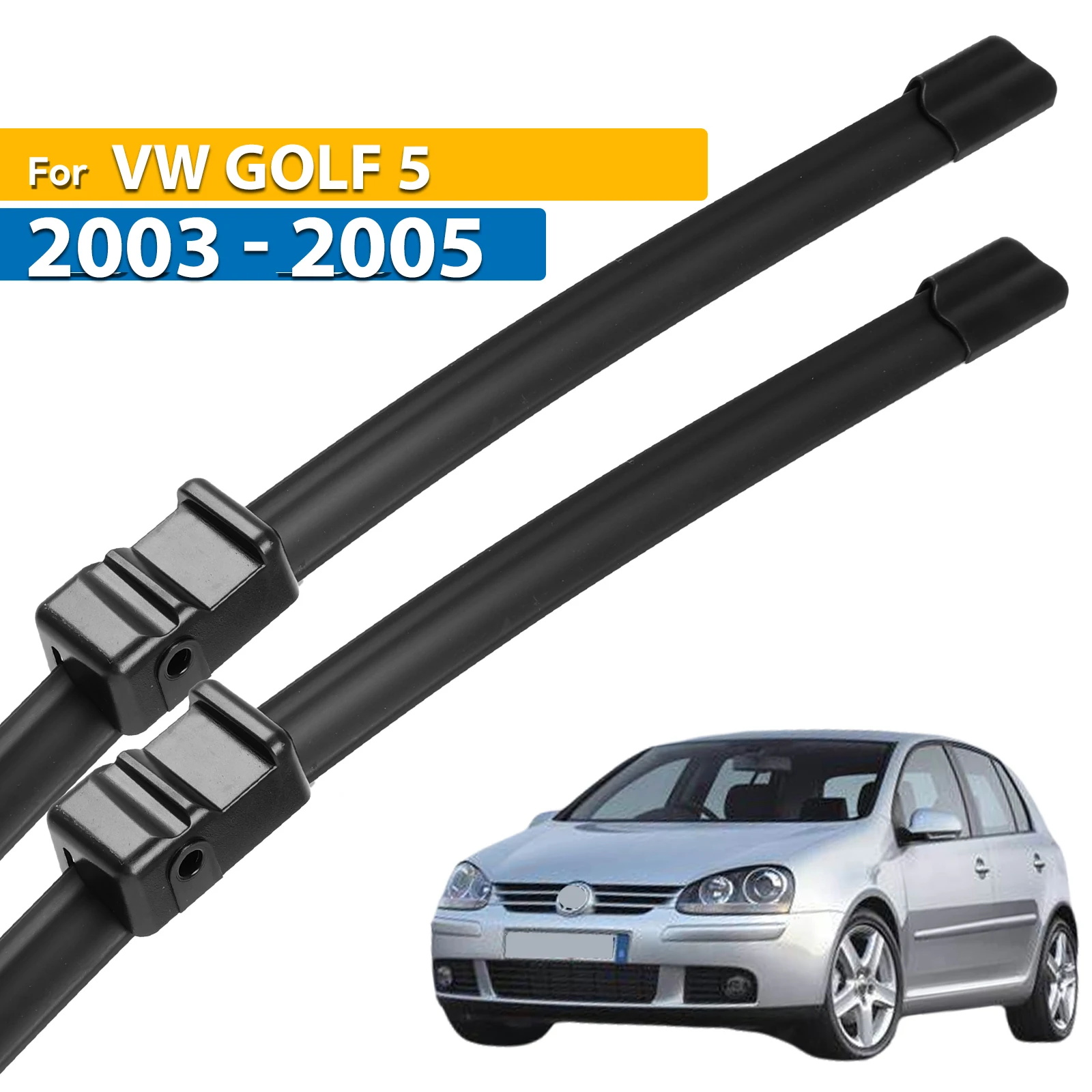 Erick's Wiper LHD Front Wiper Blades For VW Golf 5 2003 - 2005 Windshield Windscreen Clean Window Car Rain Brushes 24"+19"