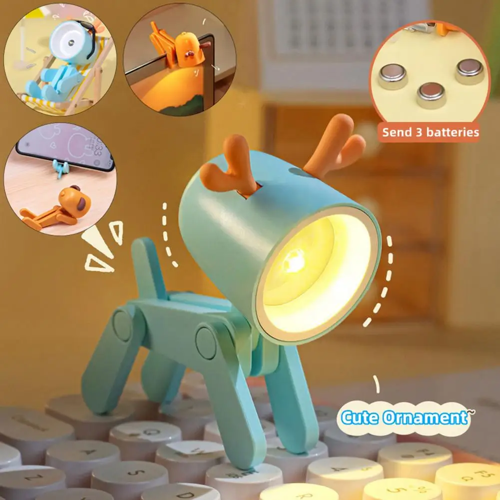 Unique Night Light Illumination Bedside Lamp One-key Start Decorative Foldable Reading Lamp Eye Protection LED Light