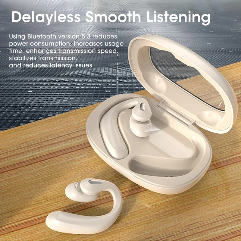 

Беспроводные спортивные наушники Niye 2025 OWS с Bluetooth 5.3, TWS-гарнитура с воздушной проводимостью и микрофоном