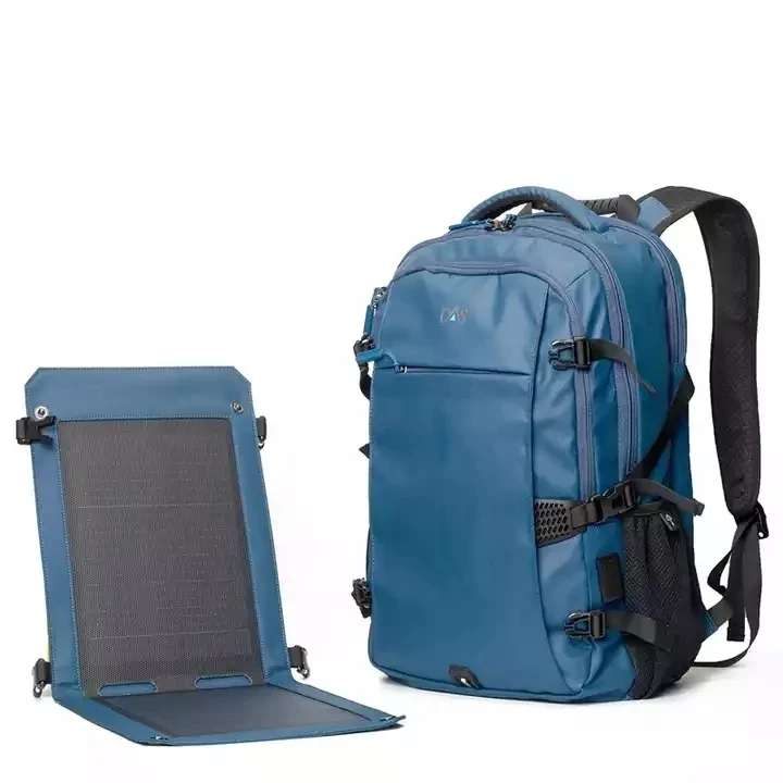 popular water proof usb charging multifunction bagpack solar battery power bank panel backpack battery solar panels bag