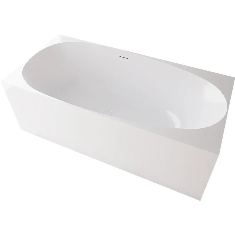 

Independent bathtub household acrylic small apartment rectangular seamless integrated hotel homestay bathtub