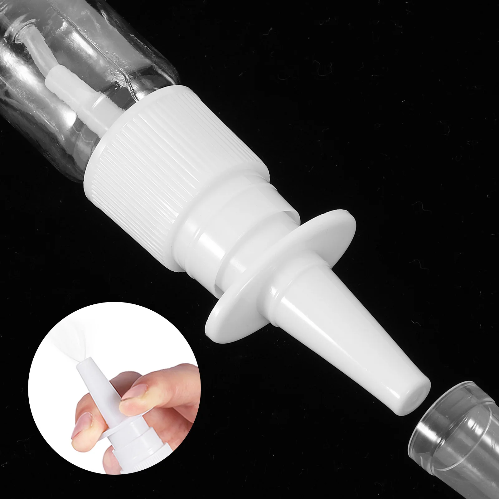 

20 pcs 5Ml Nasal Spray Bottle Thickened Pet Transparent Portable Mini Spray Container For Travel Outdoor Skincare Tool