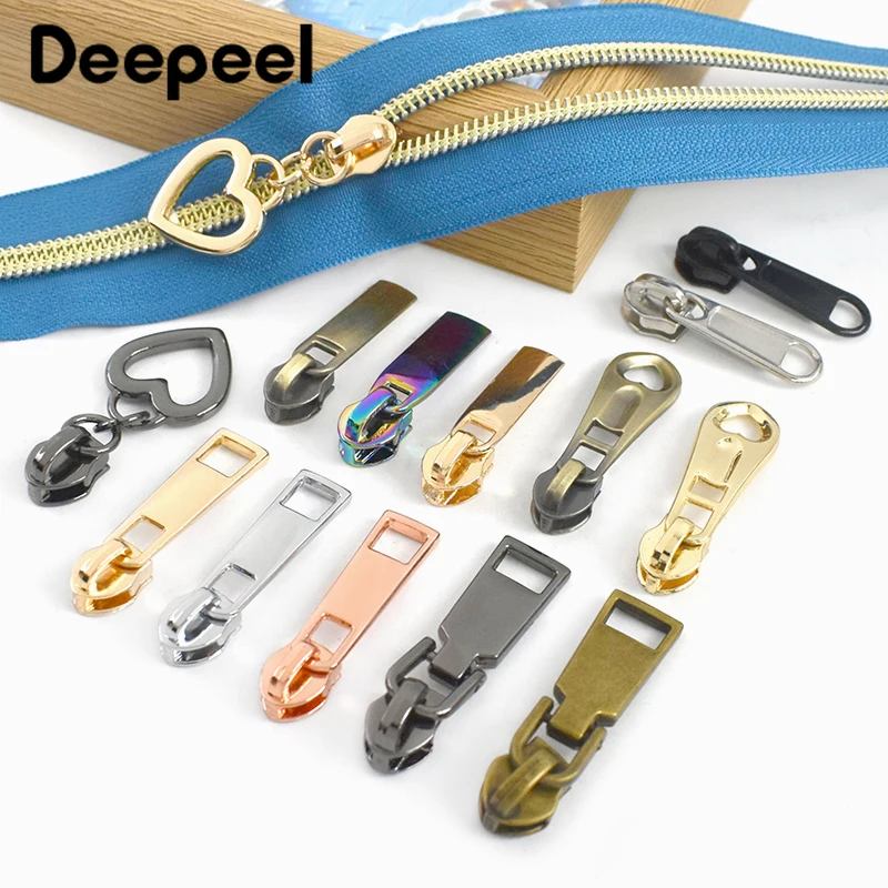 

10/20Pcs 5# Nylon Zippers Slider Wallet Pocket Decor Zipper Puller Woman Handbags Zips Repair Kits Garment Hardware Accessories