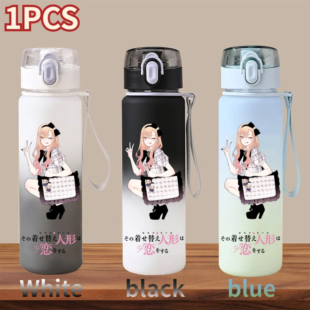 My Dress-Up Darling 560ml Water Cup Kitagawa Marin Water Bottle Sports Students Portable Plastic Drinking Gradient Color Cup - view 5