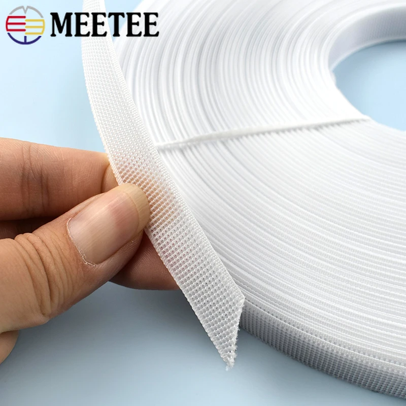 45Yards Meetee 6-15mm Plastic Boning Black White for Bras DIY Corset Wedding Dress Making Sewing Accessories Bone Support Tape