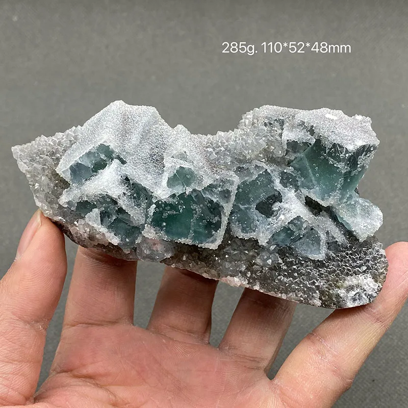 100% natural China fujian green vitreous fluorite mineral standard crystal ore specimen gemstone