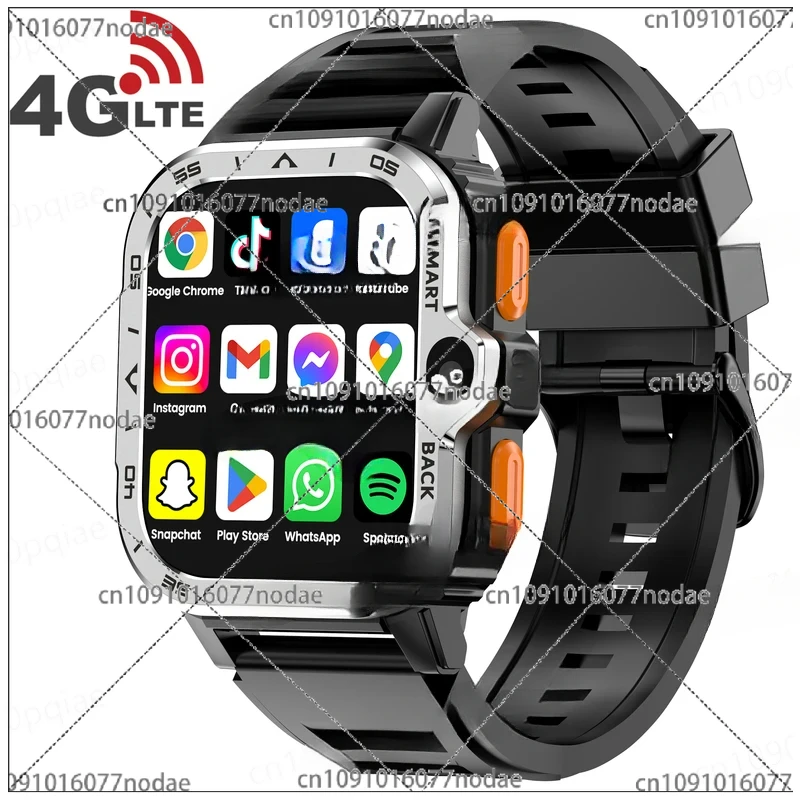 4G Sim Card Android Smartwatch 5G GPS WIFI S8 Ultra S9 Dual Camera Man 2024 Women Men Fashion Black PGD