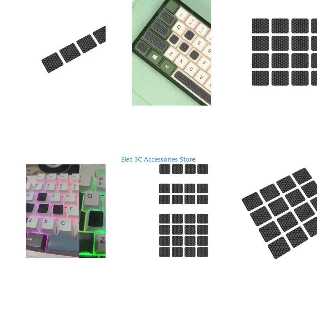 Y51A Silicone Keycap Stickers For Better Finger Grip During Gaming Or Work