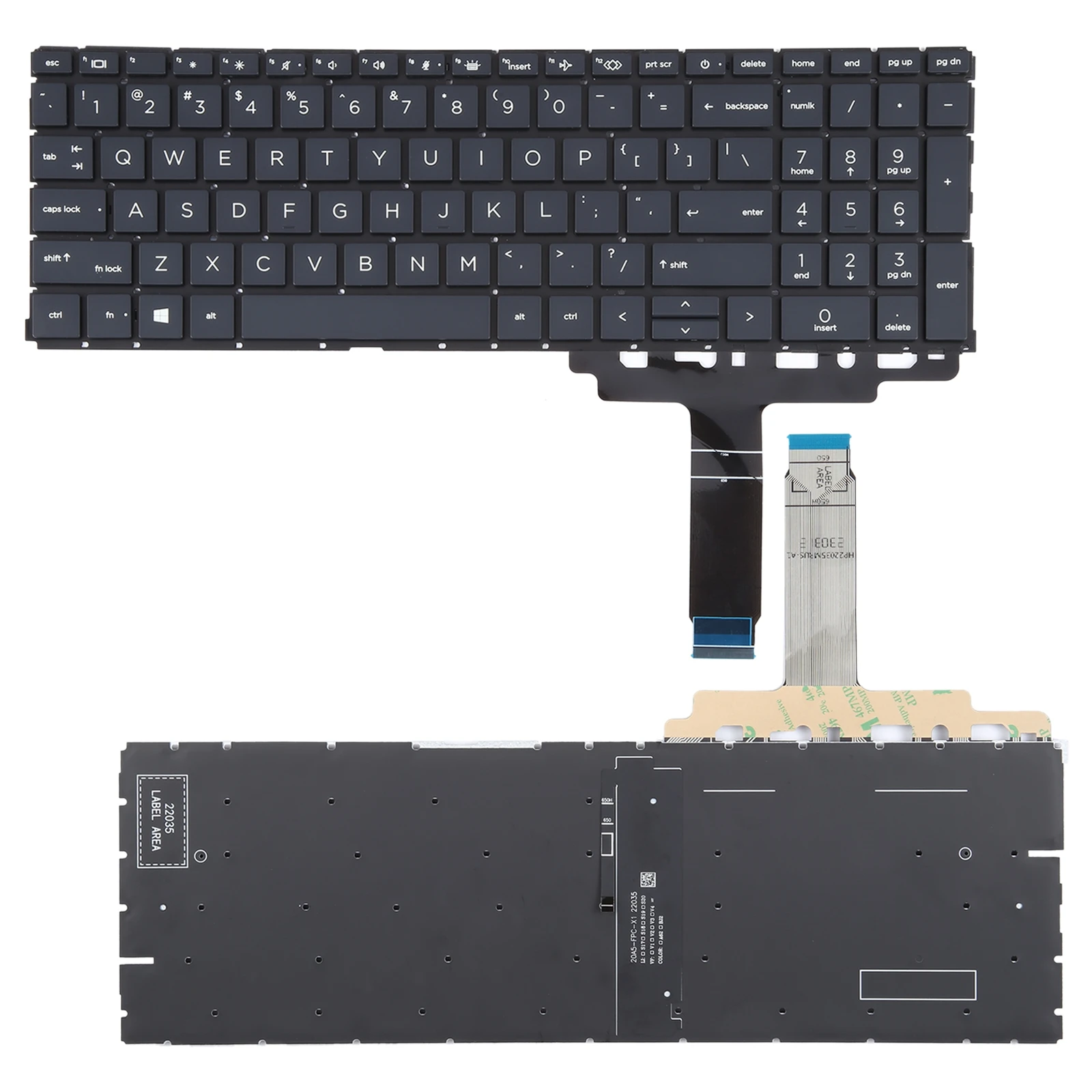 For HP ProBook 450 G8 455 G8 455R G8 650 G8 HSN-Q27C HSN-Q31C US Version Keyboard with Backlight