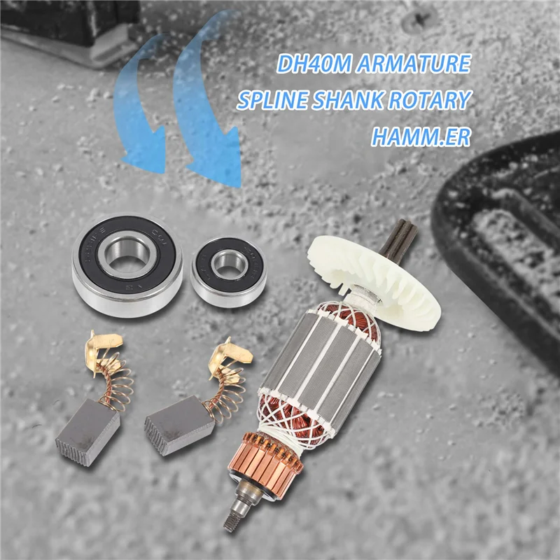 Ancre de Rotor fraîche 220V, remplacement pour Hitachi 360591E DH40MRY DH40M DH40MR DH40SR DH40FR, marteau rotatif à tige cannelée