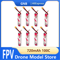 1-8PCS GAONENG GNB Lipo Battery 720mAh 7.6V 2S 100C 200C XT30U-F Connector For RC FPV Whoop Frame Kit Tinywhoop Racing Drone