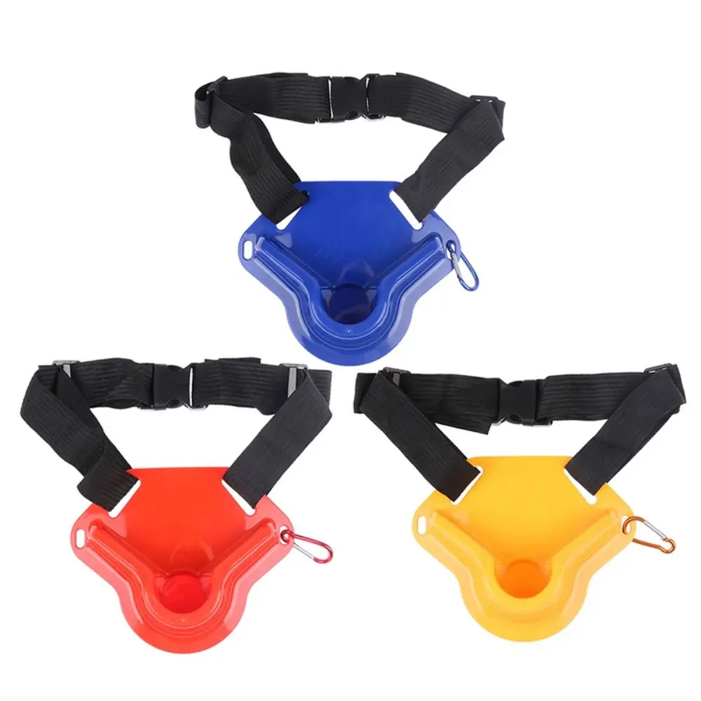 Cinturón de combate de pesca ajustable, Material ABS, hebilla de seguridad, soporte para caña de pescar, poste para el vientre, cinturón de pesca ligero para pescadores