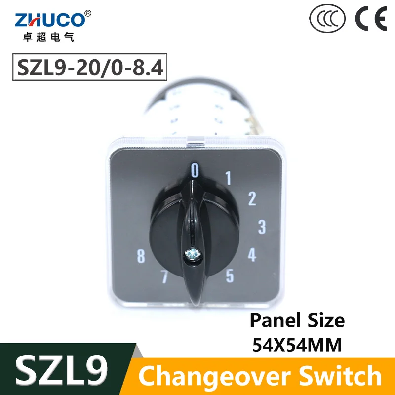 

ZHUCO SZL9-20/0-8.4 20A 4-полюсный 16 винтов электрический может быть оснащен ультразвуковым оборудованием универсальный переключатель кулачка